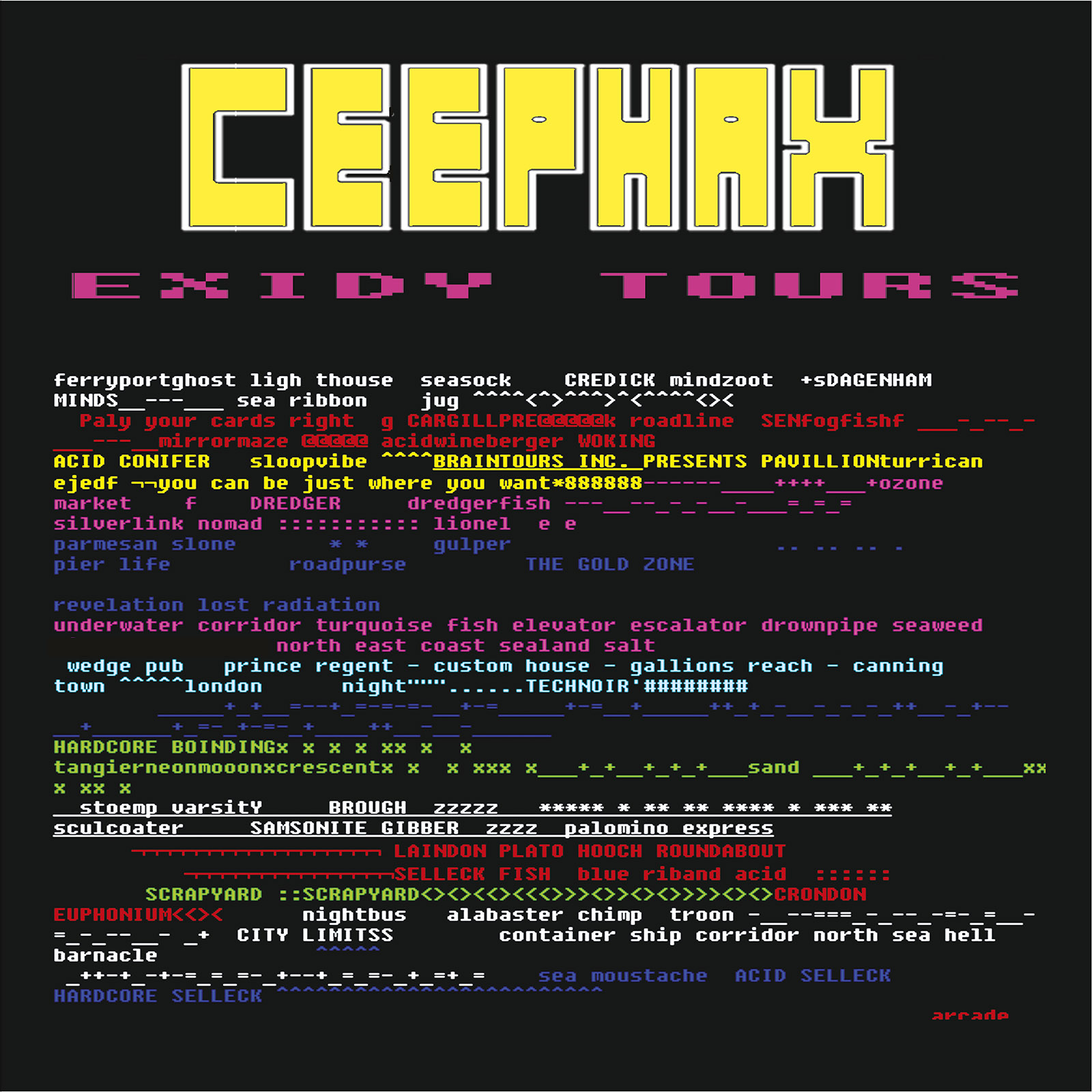 Ceephax "Exidy Tours" 2LP ( Black Vinyl!)