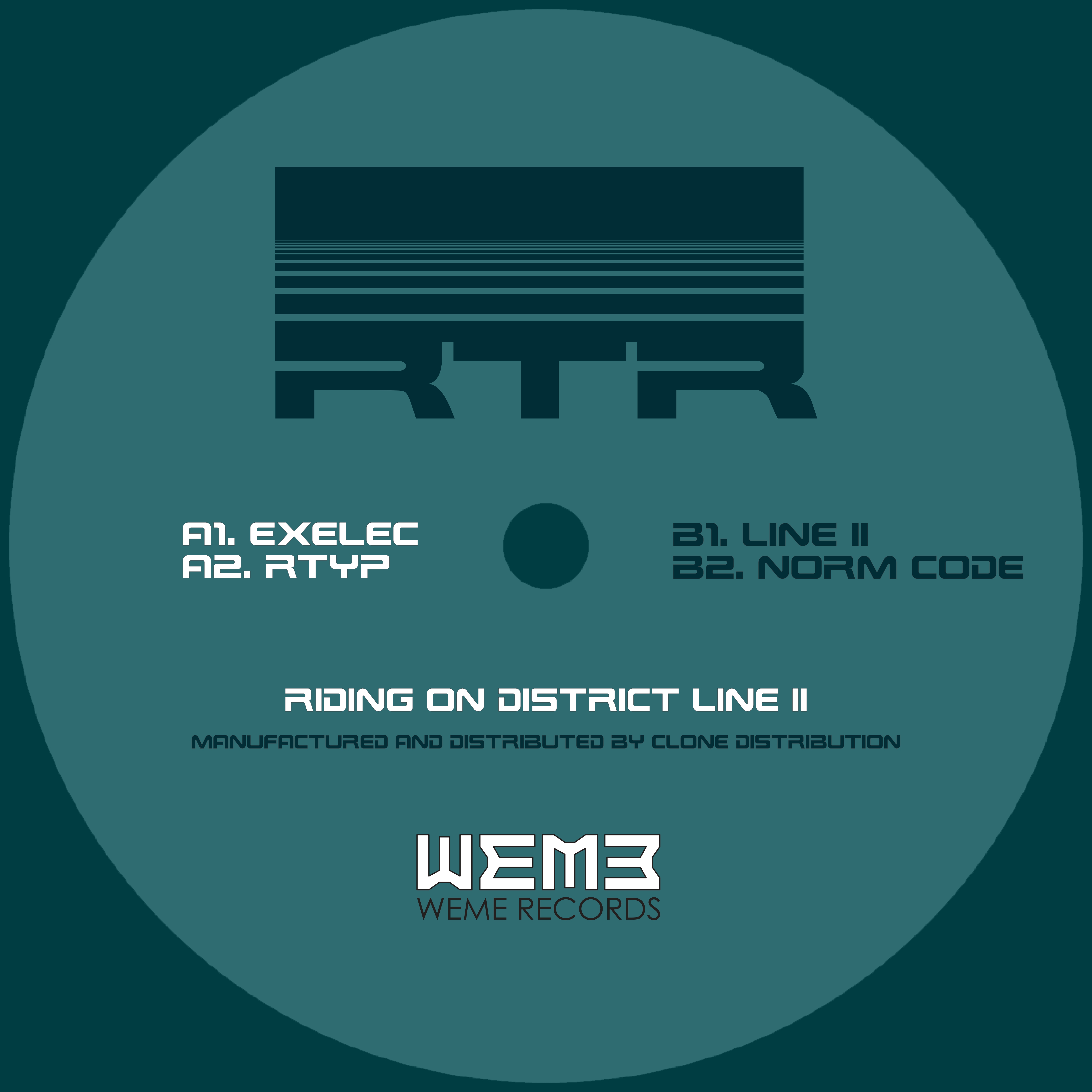 RTR "Riding on district line II" (Crystal clear Vinyl)